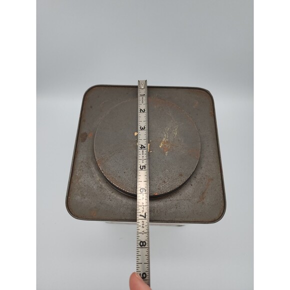 Vintage Sysco Spanish Paprika 96 Oz Large White Tin Houston Texas Rare Find - Picture 11 of 12